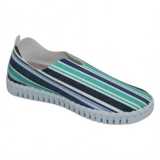 Ilse Jacobsen Womens Striped Tulip Shoe In Cockatoo