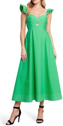 Flying Tomato Sweetheart Midi Dress in Green at Nordstrom Rack, Size Medium