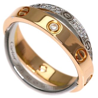 Cartier Pink Gold (18K) White Gold (18K) Band Ring (Pre-Owned)