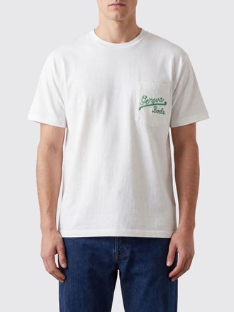 Bode T-shirt in cotone con logo ricamato e tasca a toppa sul petto