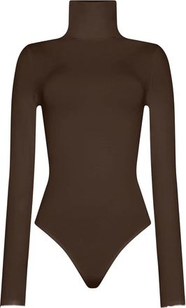 Wolford Body a maniche lunghe - Marrone