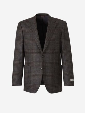 Canali Checked Pattern Blazer