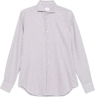 Xacus Twill Stripe Long Sleeve Shirt