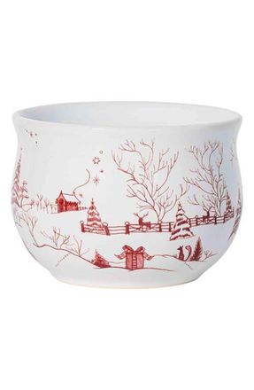 Juliska Country Estate Winter Frolic Comfort Bowl in Ruby at Nordstrom