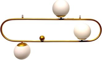 OEM Art Deco Elipse L - L&aacute;mpara De Ara&ntilde;a Moderna, 3 Puntos, 90 Cm