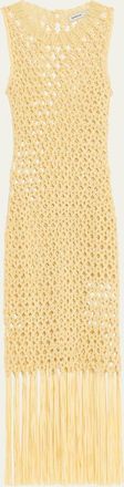 SIMKHAI Jensen Macrame Midi Dress
