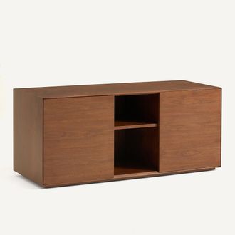 AM.PM MDF 2-deurs bureauonderbouw, notenhout gefineerd, MIKUBE