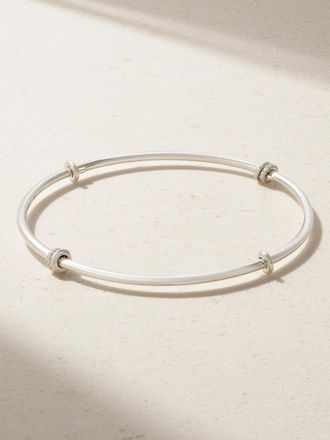 Spinelli Kilcollin Bangle In Argento Sterling Con Diamanti Kini