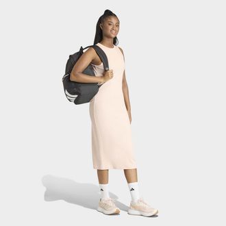 adidas Shirtkleid ADIDAS SPORTSWEAR ALL SZN RIB, Damen, Gr. XXL, N-Gr, blush pink, Obermaterial: 48% Baumwolle, 43% Polyamid, 9% Elasthan, Kleider Shirtkleid