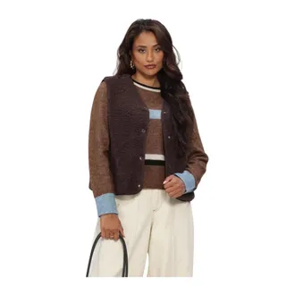 Object Object, Dames, Jassen, Bruin, Maat: XL Poliester