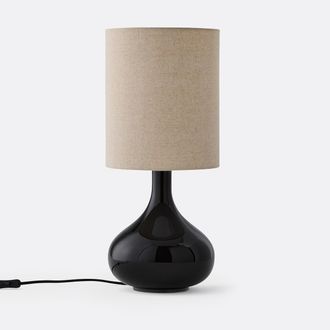 La Redoute Interieurs Tafellamp in glas en linnen, Juna