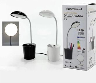 Trade Shop Trade Shop - Desk Table Lamp With 3 Watt 15led 16v Holder Pen Holder In 2 Colors