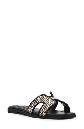 Steven New York Harlien Slide Sandal in Black at Nordstrom Rack, Size 6.5