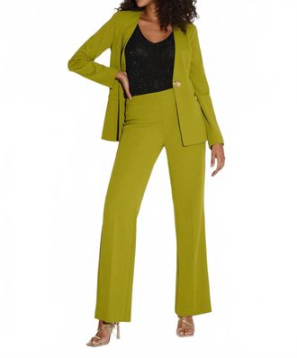 Joseph Ribkoff Pull On Wide Leg Pant In Fern