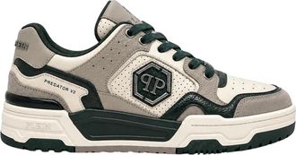 Philipp Plein Low-Top Predator V2 Sneakers - unisex - Sneakers - Beige - 38 EU - Leer - Schoenen