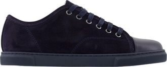 Lanvin Schoenen, Dames, Zwart, 35 EU, Leer, Zwarte Leren Sneakers - Bovenste Veters