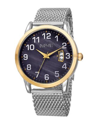 August Steiner Mens Stainless Steel Watch
