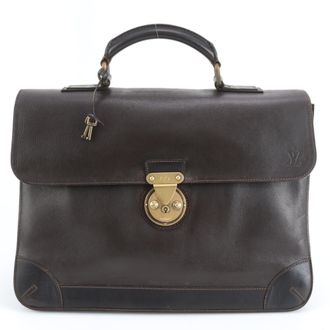 Louis Vuitton Coffee Leather Briefcase (Pre-Owned)