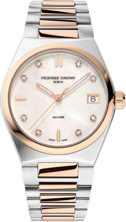 Frederique Constant Highlife Diamond Quartz Bracelet Watch, 31mm in Two-Tone at Nordstrom