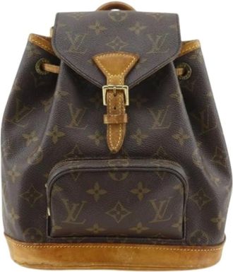 Louis Vuitton Pre-owned Backpacks, female, Brown, Size: ONE SIZE Pre-owned Canvas Backpack