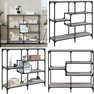 vidaXL Tavolo Consolle Grigio Sonoma 103x32x95 cm in Legno Multistrato - Tavolino da ingresso - Tavolo da soggiorno