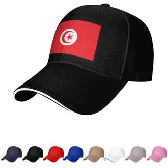Generic Tunisia Flag Hat Tunisian Caps for Man Woman Flag of Tunisia Baseball Cap Trucker Dad Hat Black