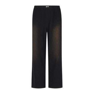 Acne Studios Straight Trousers, male, Black, S, Black Trousers Fn-Mn-Trou001100