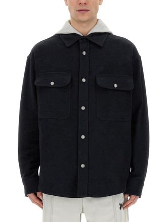 Palm Angels Shirt-Jacket With Monogram