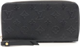 Louis Vuitton Black Noir Monogram Empreinte Long Wallet (Bi-Fold) (Pre-Owned)