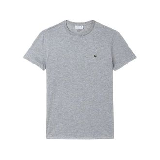 Lacoste T-Shirts, male, Gray, Size: 2XL Pima Cotton T-Shirt