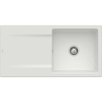 Villeroy & Boch Villeroy&boch - Villeroy Et Boch Siluet 60 Steam Ceramicplus Fregadero Con Vaciador Manual