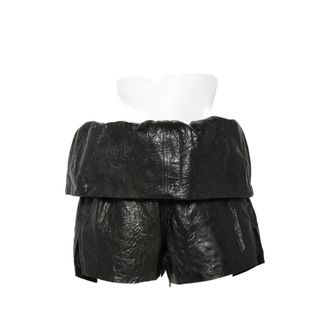 Rick Owens Crater Leather Shorts