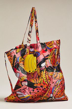 Farm Rio Patterned Collapsible Tote Bag