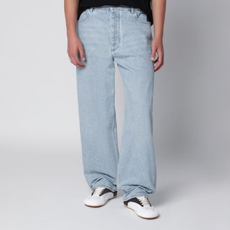 Bottega Veneta Jeans a gamba ampia con lavaggio Sky Bleached