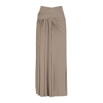 CHRISTOPHER ESBER Maxi Skirts, female, Beige, 2XS, Aiba Draped Jersey Skirt