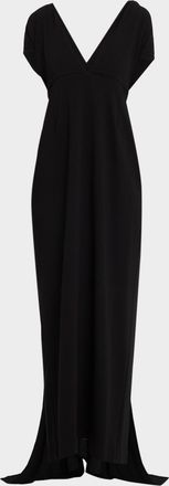 Bernadette Clara Empire-Waist Drape Maxi Dress