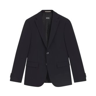 HUGO BOSS Jassen, Heren, Blauw, XL, Wol, Blazers