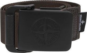 Stone Island Nylon Tape Riem - Heren - Accessoires - Bruin - Maat: 95 CM Nylon