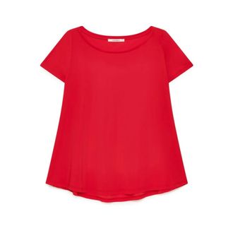 Maliparmi T-Shirts, female, Red, Size: XS Soft Jersey T-Shirt