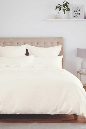 Murmur 500TC Plain Dye Duvet Cover in Ivory | Size: Super King