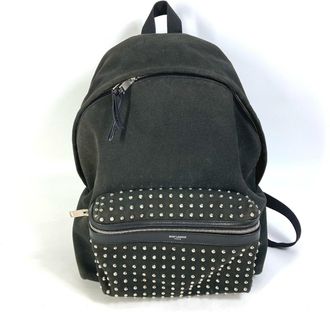 Saint Laurent Black Cloth Backpack (Pre-Owned)