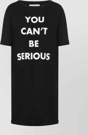 Moschino serious print mini dress