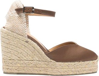 Castaner Brown Jute Wedge Sandals Clarita