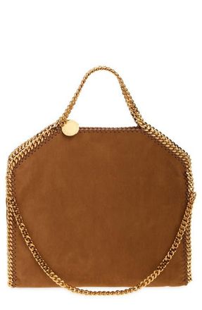 Stella McCartney Falabella Faux Suede Tote in Brandy at Nordstrom