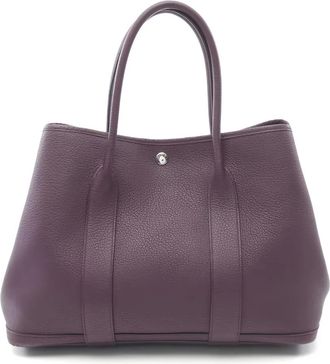 Herm&egrave;s 2019 Garden Party PM Cassis shopper - Paars