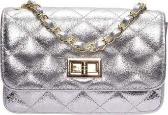 Luisa Vannini Zilver Rundleer Tas