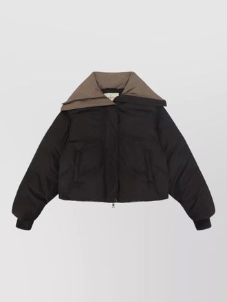 Entire studios kelly down coat contrast collar high neck