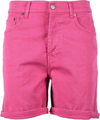 Dondup Casual Stretch Katoenmix Shorts - Dames - Denim shorts - Roze - W26 - Katoen - Korte Broeken