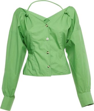 Nanushka Top Tami - Verde