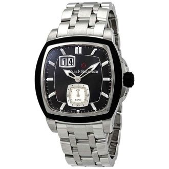 Bucherer Patravi EvoTec BigDate Automatic Black Dial Mens Watch 00.10628.13.33.21